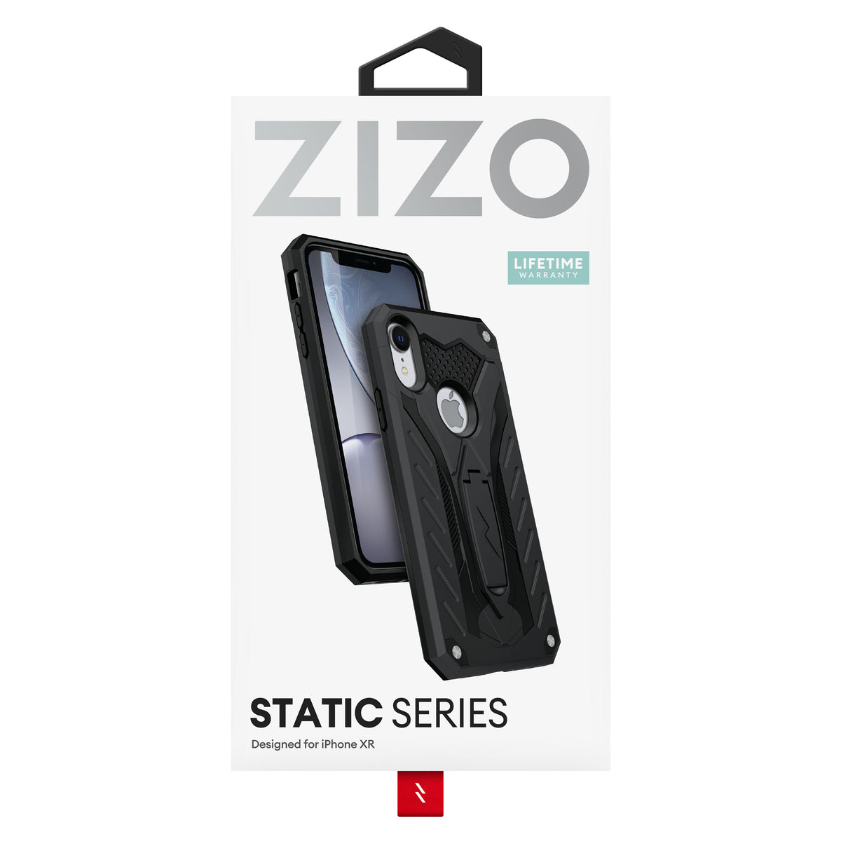 For iPhone XR - Zizo Static Series Dual Layered Hybrid Case with Kickstand - ZIZO Wireless