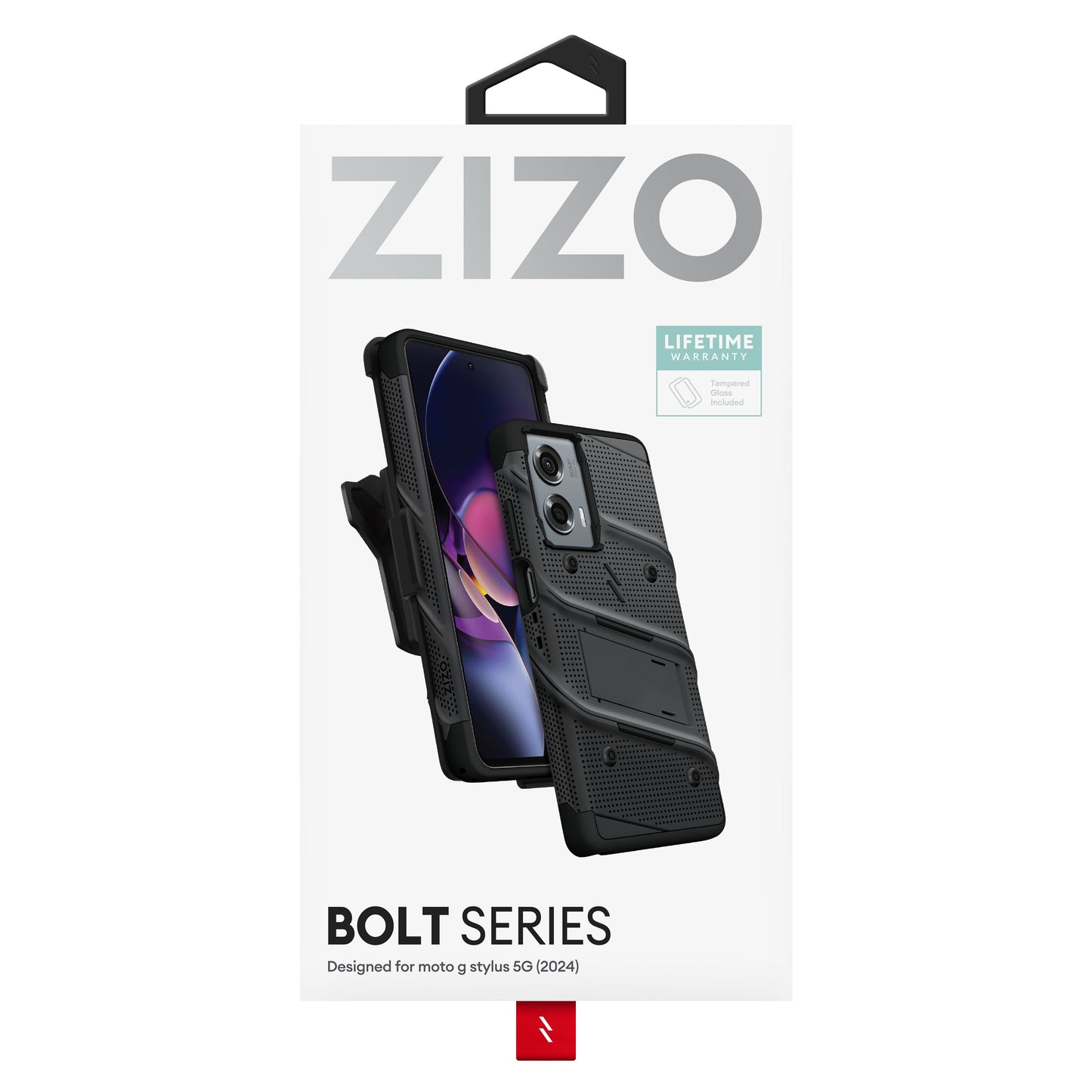 ZIZO BOLT Bundle moto g stylus 5G (2024) Case with Tempered Glass - ZIZO Wireless