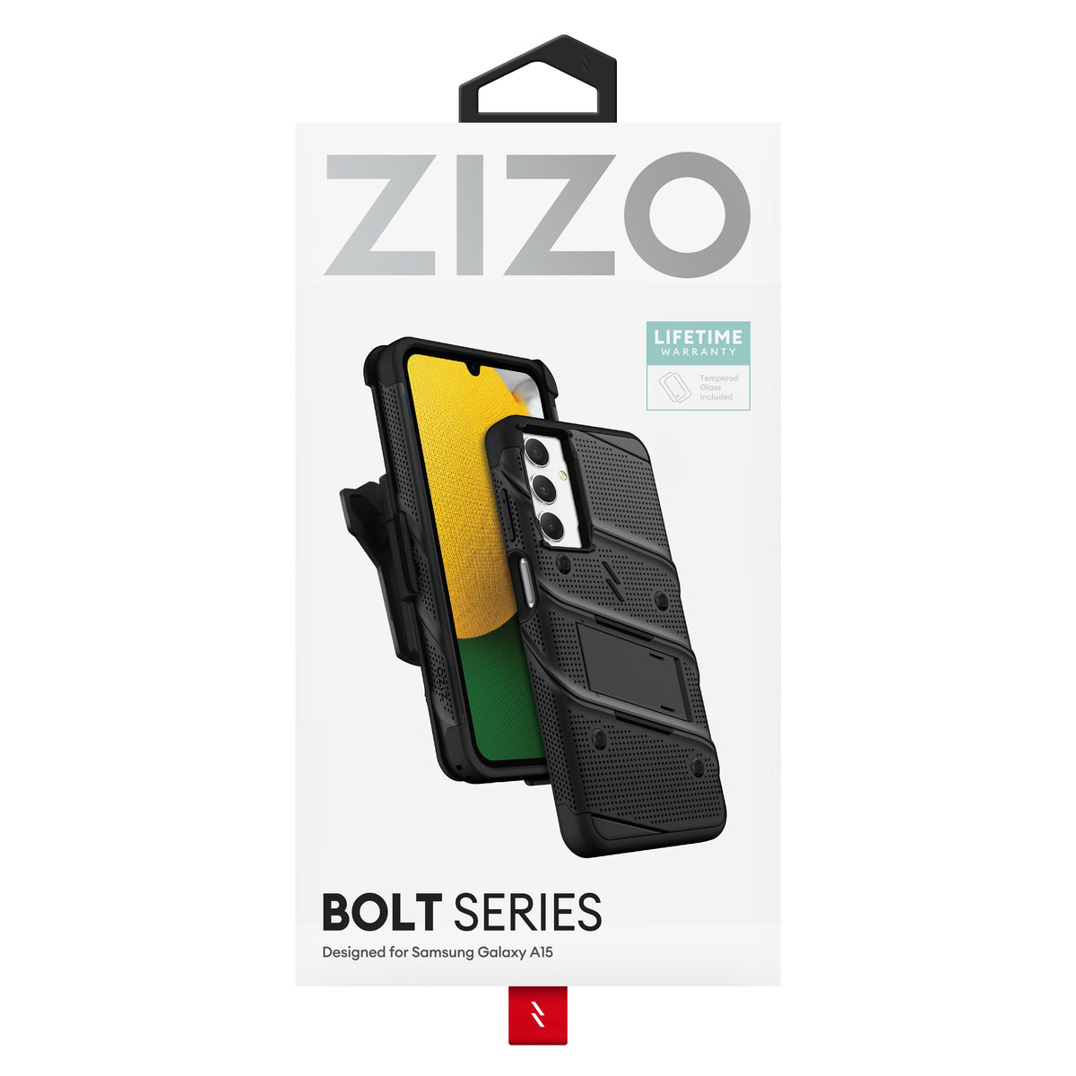 ZIZO BOLT Bundle Galaxy A15 5G Case with Tempered Glass - ZIZO Wireless