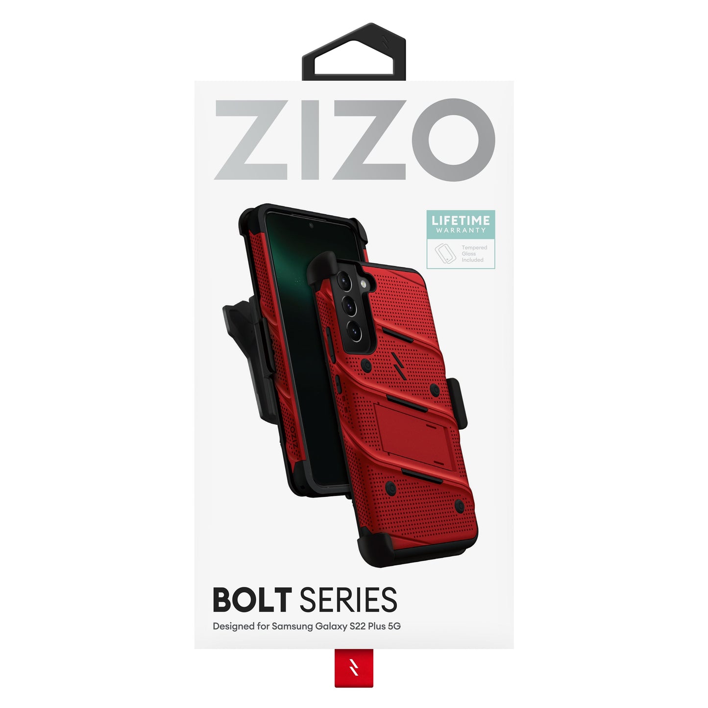 ZIZO BOLT Bundle Galaxy S22 Plus Case with Tempered Glass
