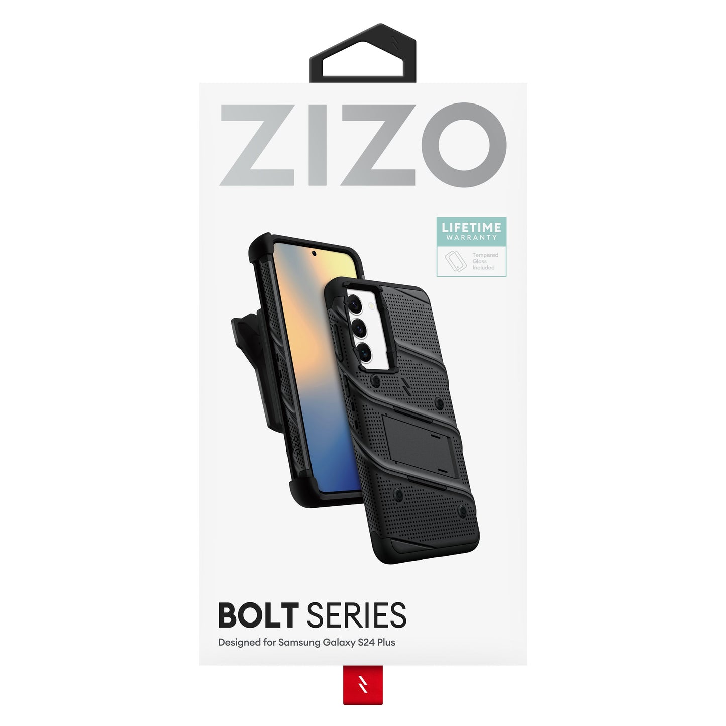 ZIZO BOLT Bundle Galaxy S24 Plus Case with Tempered Glass - ZIZO Wireless
