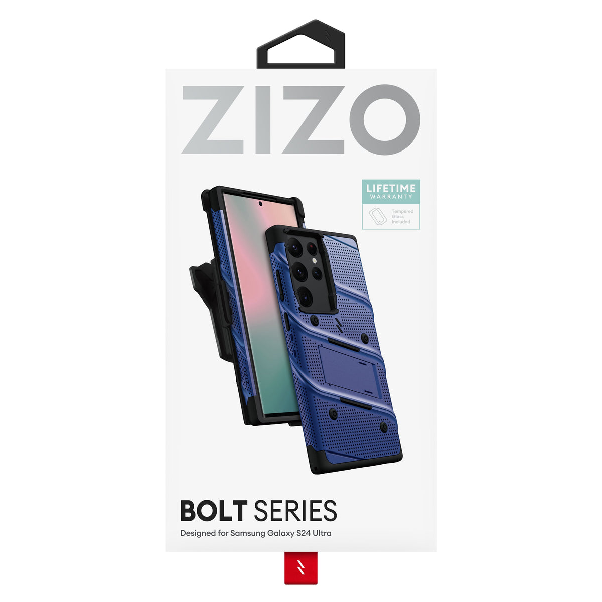 ZIZO BOLT Bundle Galaxy S24 Ultra Case with Tempered Glass - ZIZO Wireless