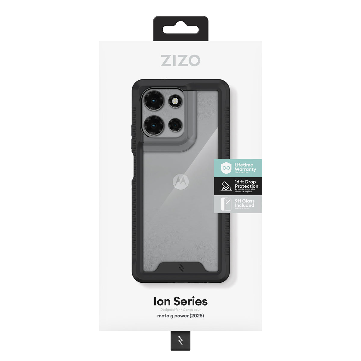ZIZO ION Series moto g power - 2025 / 2026 Case with Tempered Glass