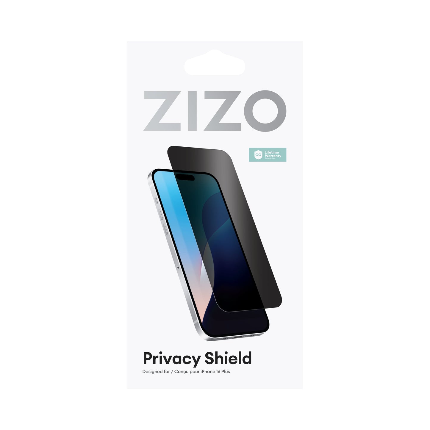 ZIZO PRIVACY Tempered Glass Screen Protector for iPhone 16 Plus - ZIZO Wireless