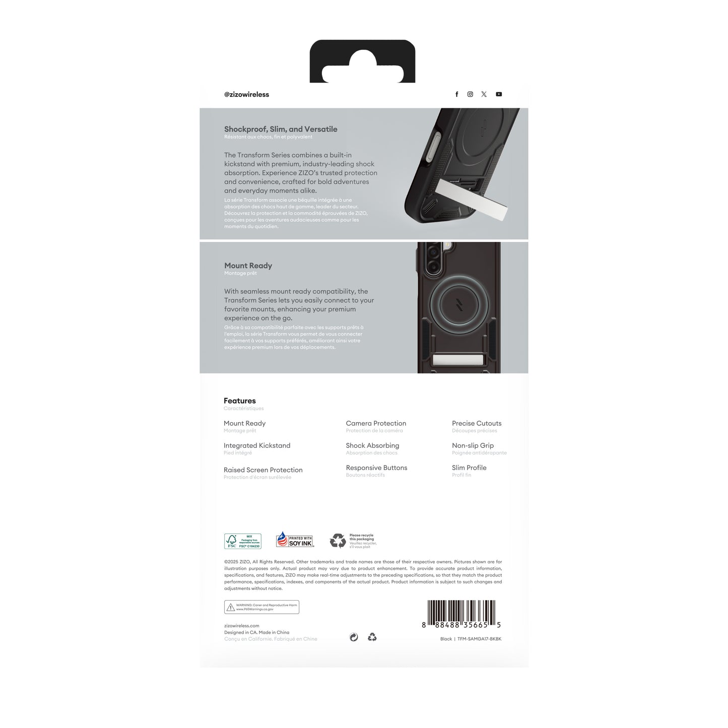 ZIZO TRANSFORM Series Galaxy A17 / A16 / A26 Case