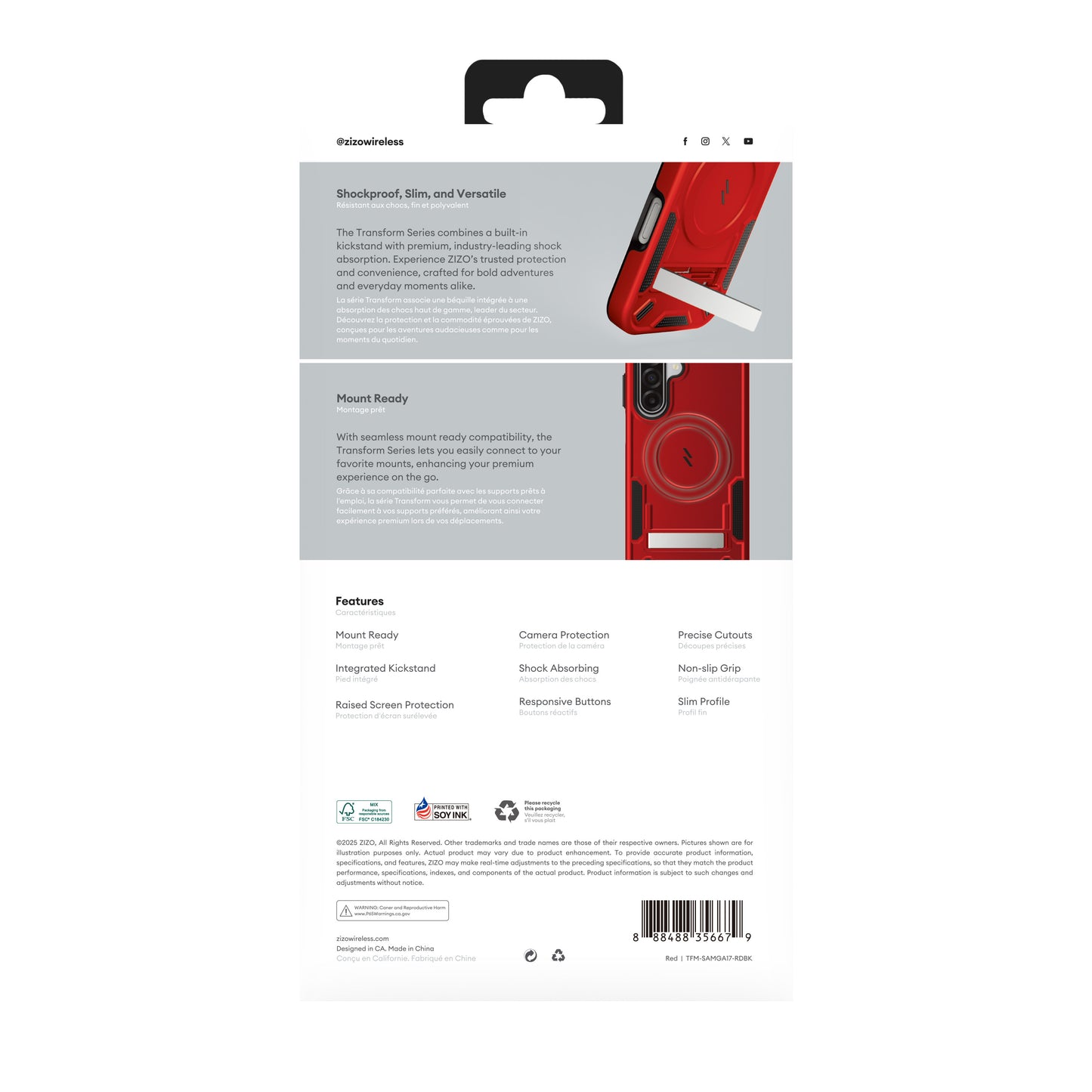 ZIZO TRANSFORM Series Galaxy A17 / A16 / A26 Case