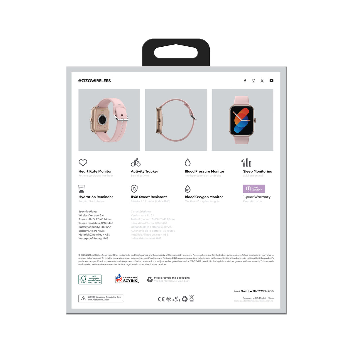 ZIZO TYME Flex Smart Watch