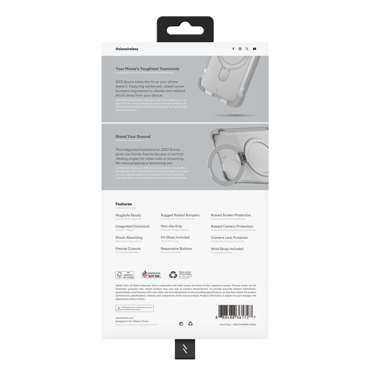 ZIZO Bravix Bundle iPhone 18 Pro 4-in-1 MagSafe Case Bundle