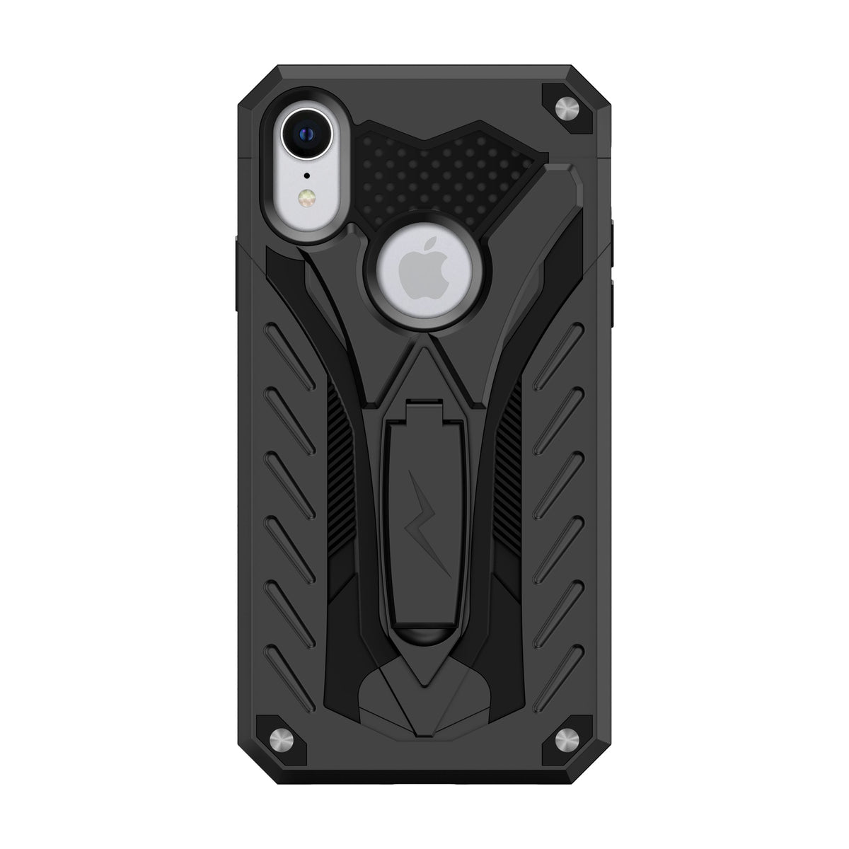 For iPhone XR - Zizo Static Series Dual Layered Hybrid Case with Kickstand - ZIZO Wireless