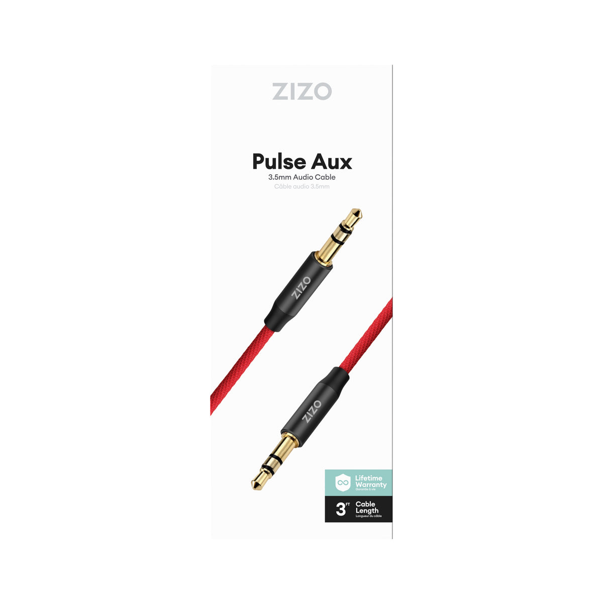 ZIZO 3.5 mm Male to Male Stereo Audio Aux Cable - ZIZO Wireless