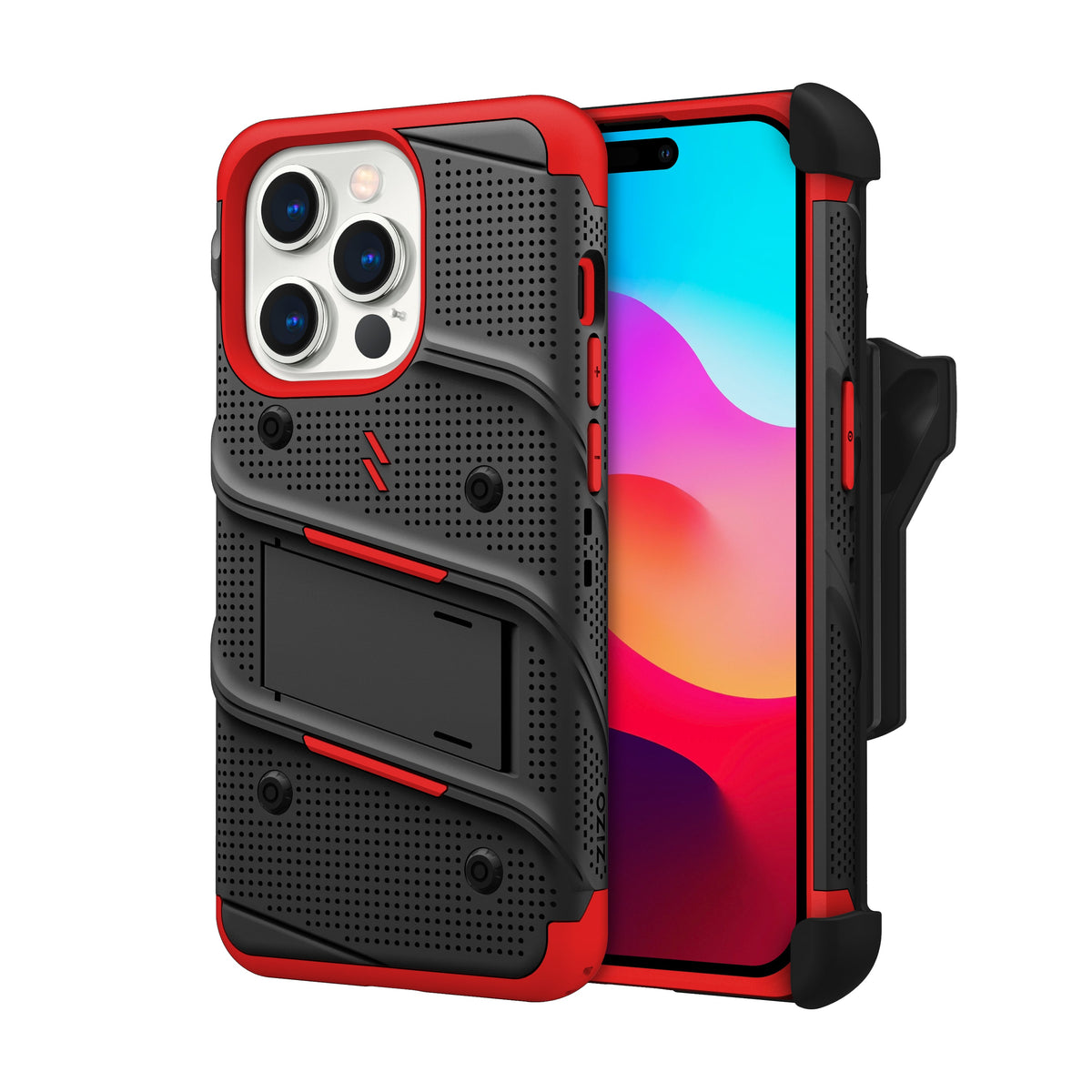 ZIZO BOLT Bundle iPhone 15 Pro Case with Tempered Glass - ZIZO Wireless