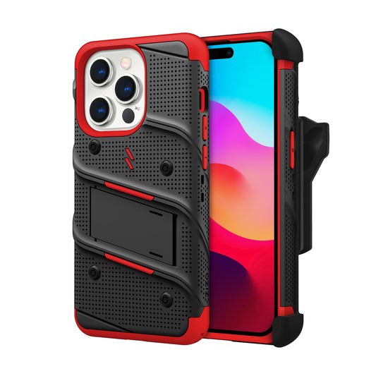 ZIZO BOLT Bundle iPhone 15 Pro Case with Tempered Glass - ZIZO Wireless