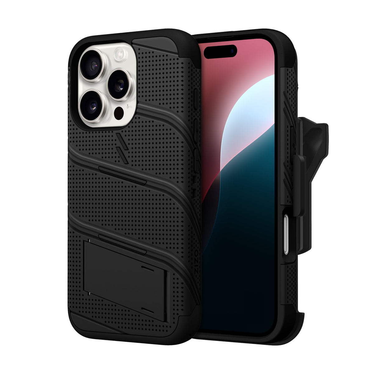 ZIZO BOLT Bundle iPhone 16 Pro Case with Tempered Glass - ZIZO Wireless