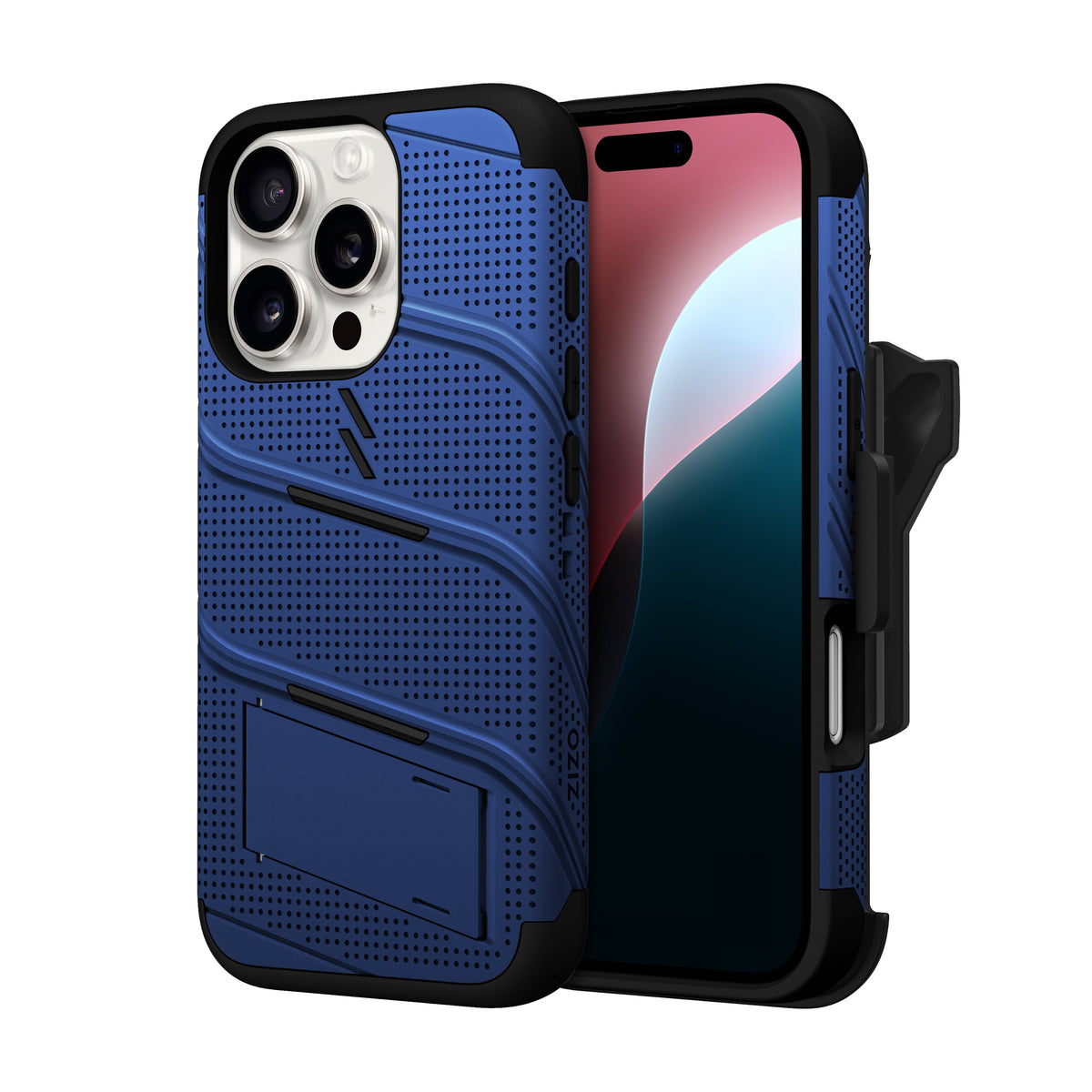 ZIZO BOLT Bundle iPhone 16 Pro Case with Tempered Glass - ZIZO Wireless