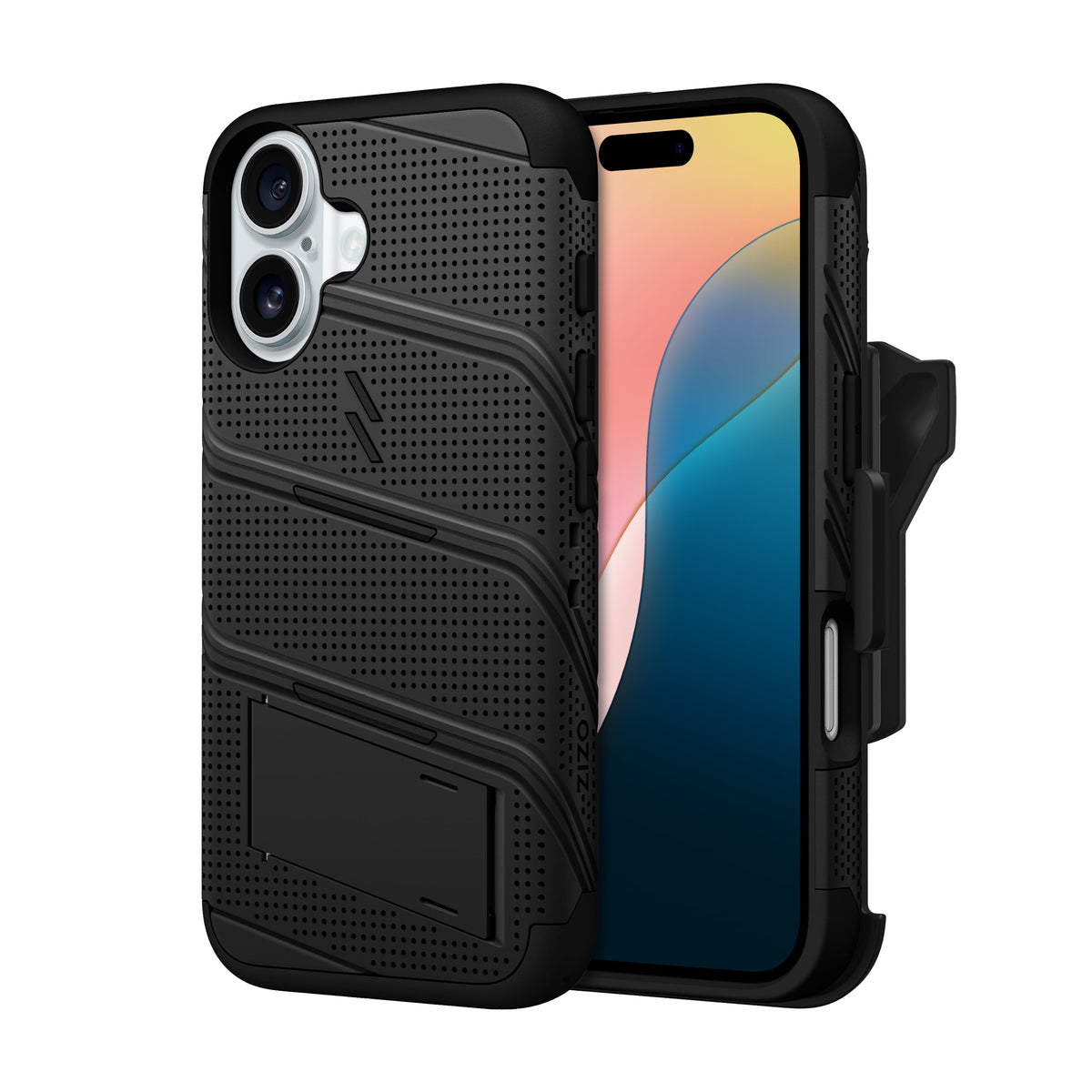 ZIZO BOLT Bundle iPhone 16 Case with Tempered Glass - ZIZO Wireless