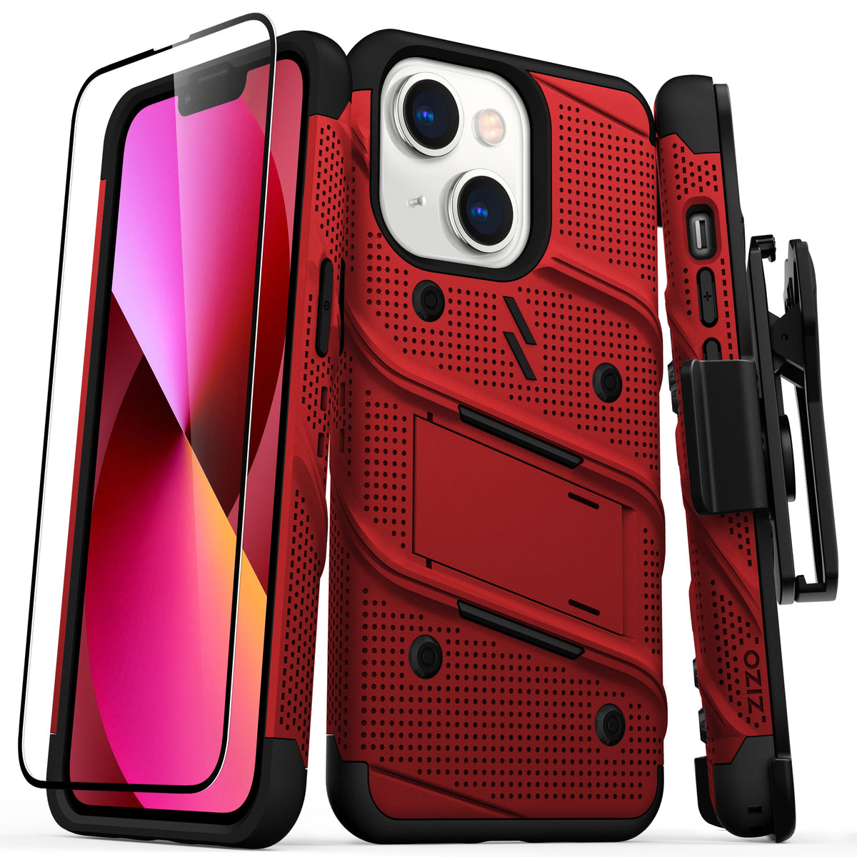 ZIZO BOLT Bundle iPhone 13 Case with Tempered Glass
