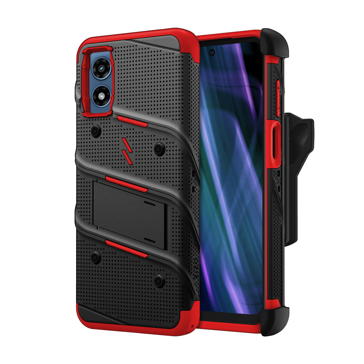 ZIZO BOLT Bundle moto g Play (2024) Case with Tempered Glass - ZIZO Wireless