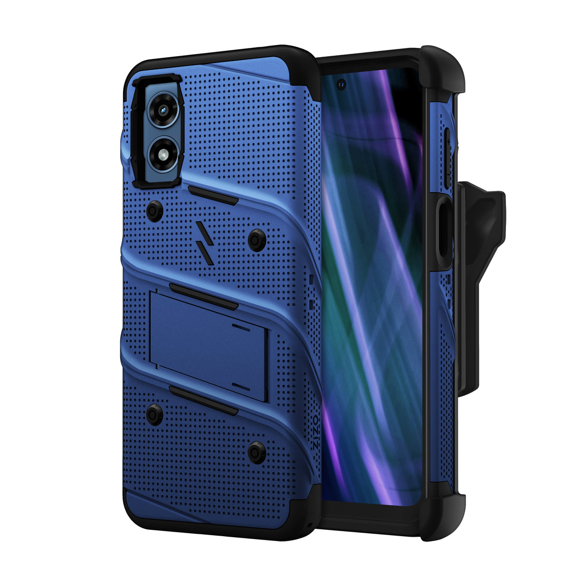 ZIZO BOLT Bundle moto g Play (2024) Case with Tempered Glass - ZIZO Wireless