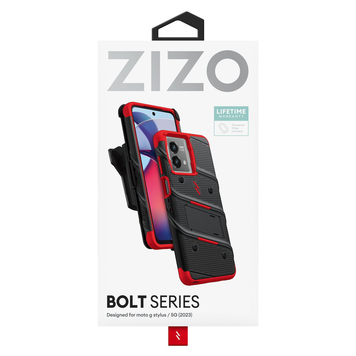 ZIZO BOLT Bundle moto g stylus (2023) / 5G Case with Tempered Glass - ZIZO Wireless