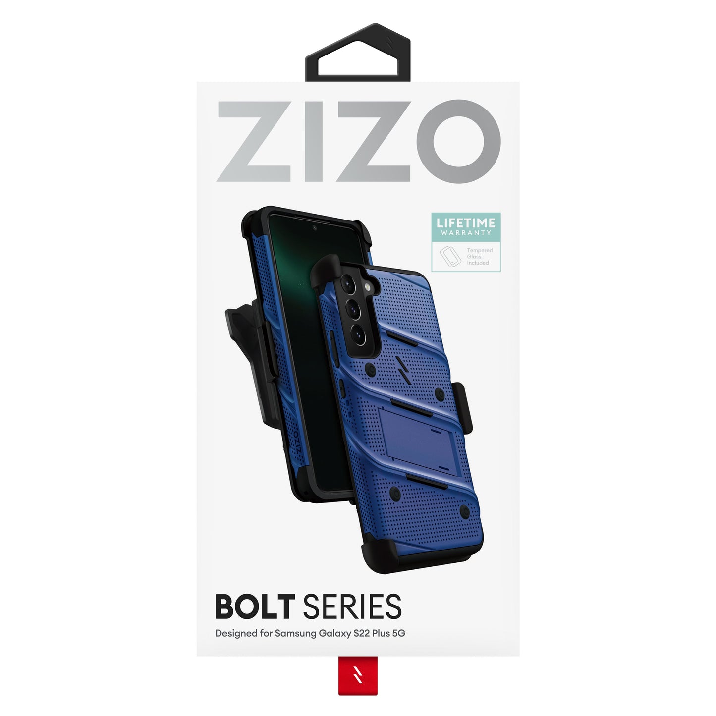 ZIZO BOLT Bundle Galaxy S22 Plus Case with Tempered Glass