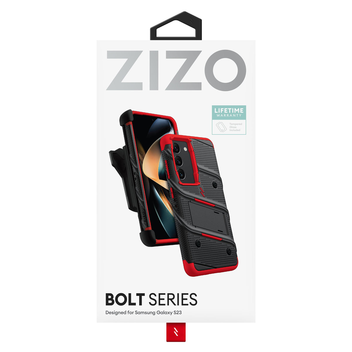 ZIZO BOLT Bundle Galaxy S23 Case with Tempered Glass