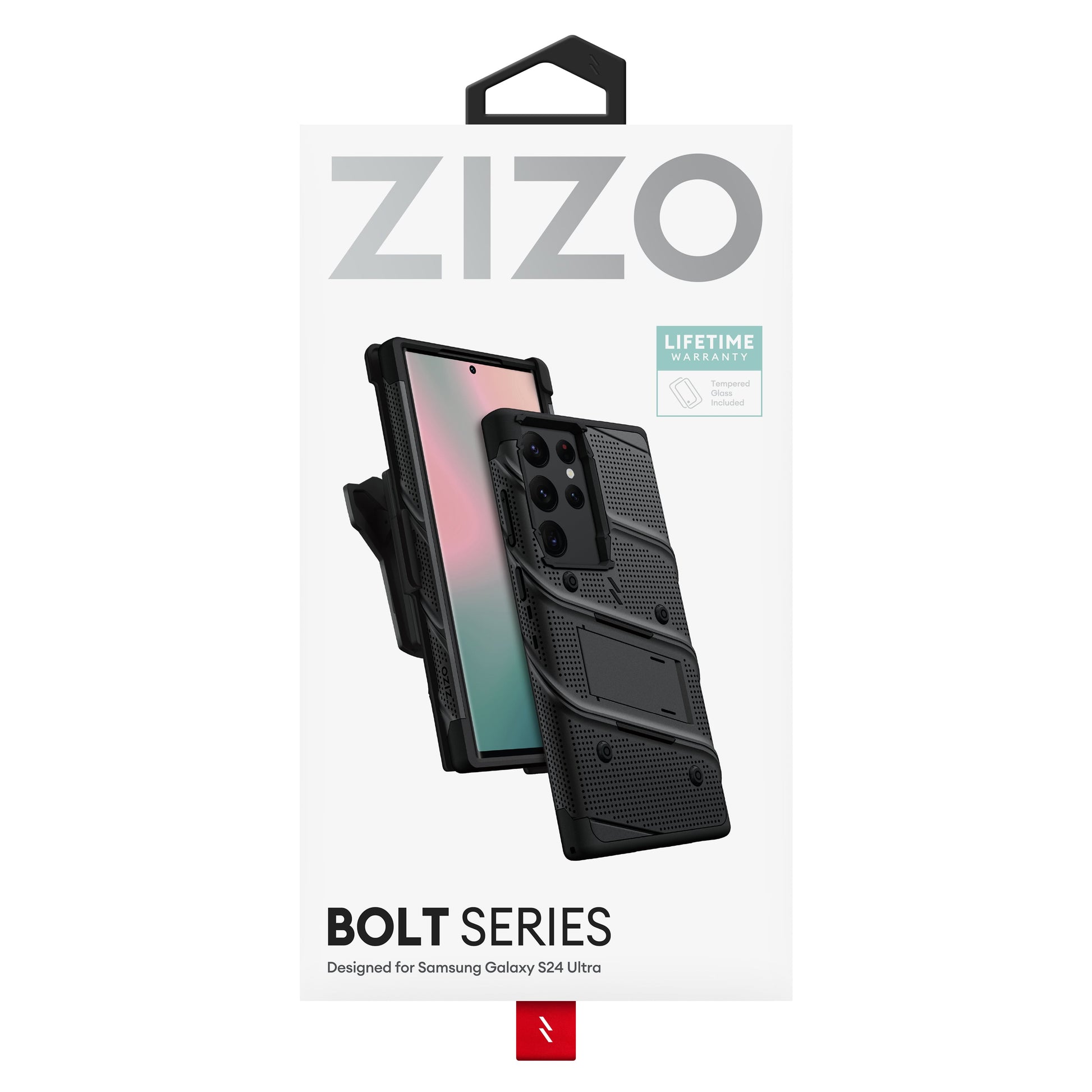 ZIZO BOLT Bundle Galaxy S24 Ultra Case with Tempered Glass - ZIZO Wireless