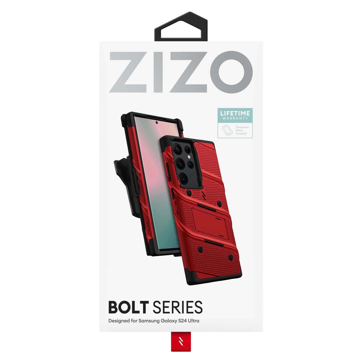 ZIZO BOLT Bundle Galaxy S24 Ultra Case with Tempered Glass - ZIZO Wireless