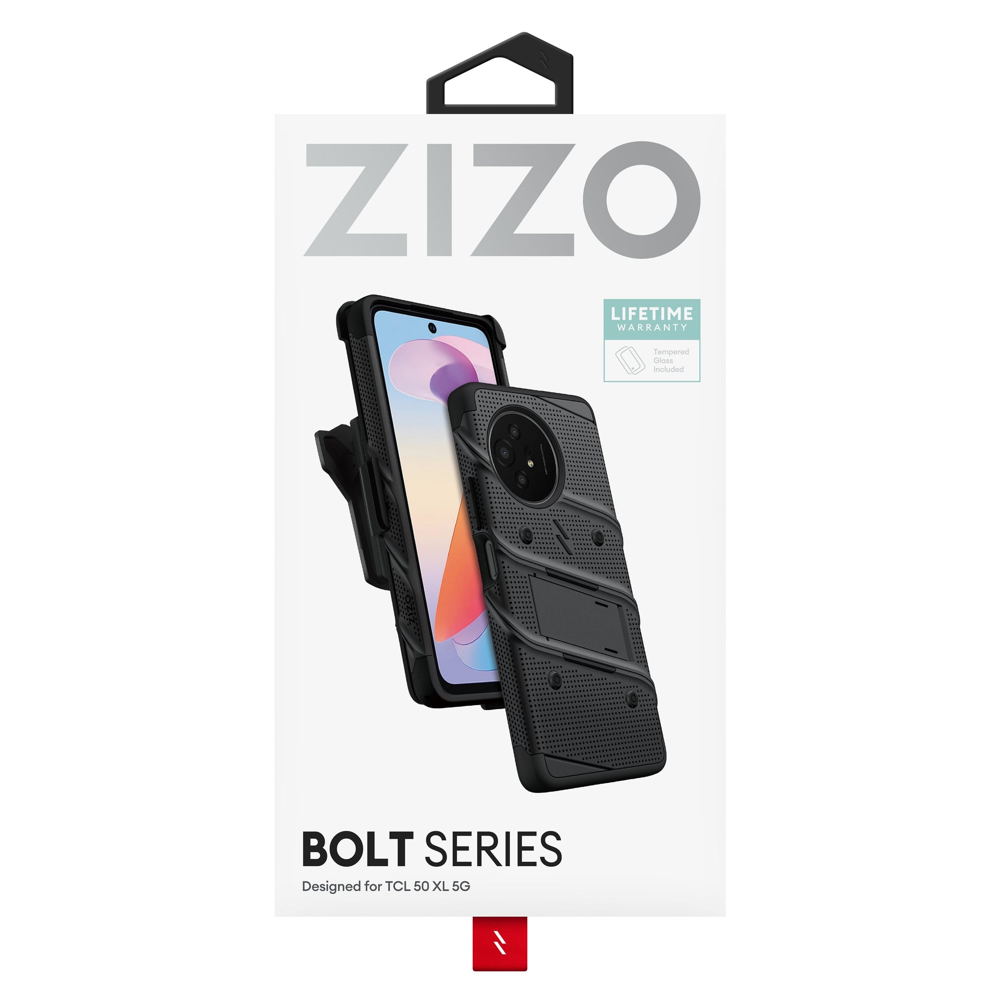 ZIZO BOLT Bundle TCL 50 XL 5G Case with Tempered Glass - ZIZO Wireless