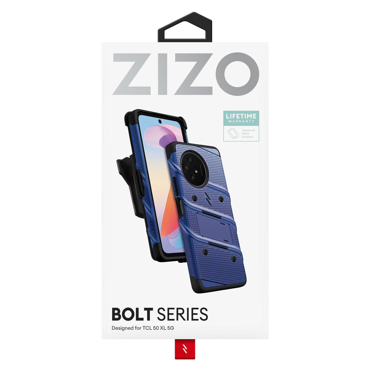 ZIZO BOLT Bundle TCL 50 XL 5G Case with Tempered Glass - ZIZO Wireless