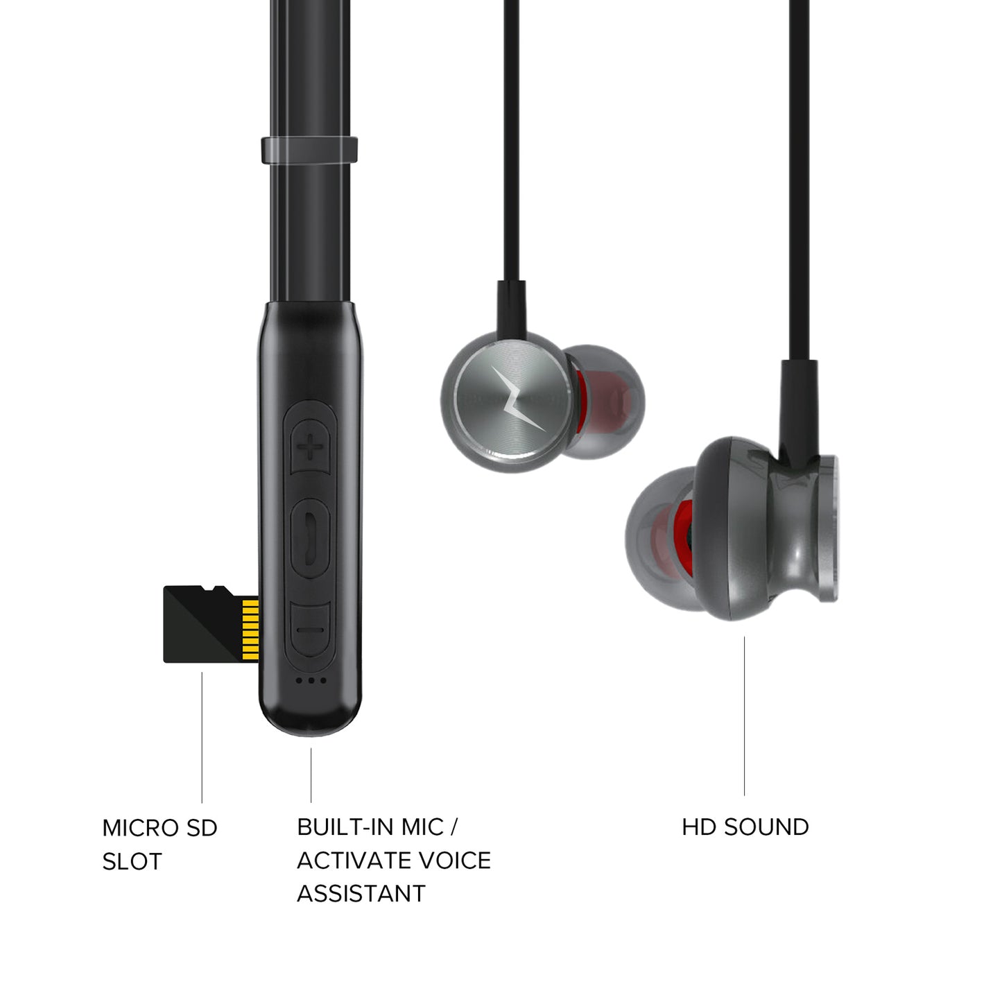 For any Phone Model with Bluetooth Capability - ZIZO ZKER S2 Bluetooth Neckband Wireless Headset - ZIZO Wireless
