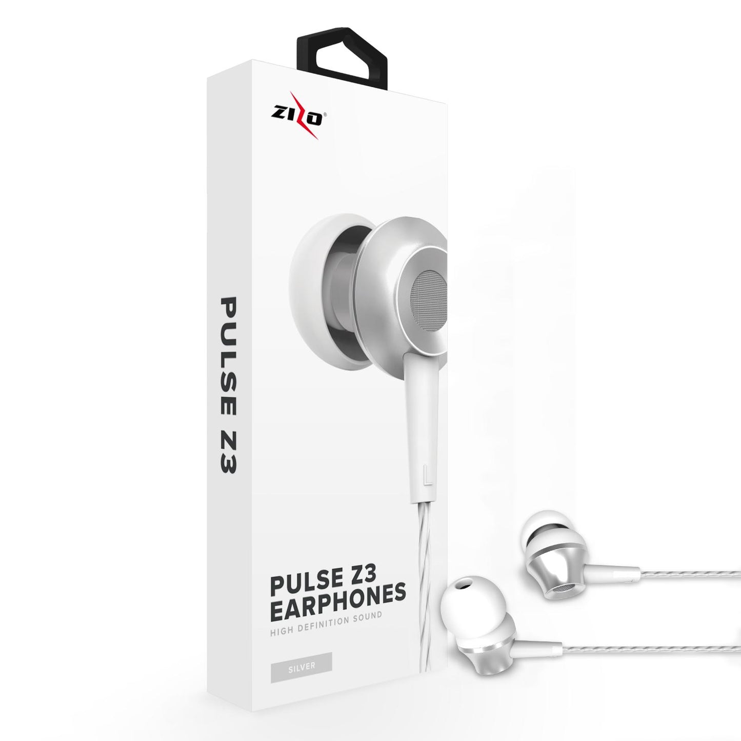 ZizoAmp Pulse Z3 In Ear Headphones with Dynamic Amp Sound Earphones Earbuds - ZIZO Wireless