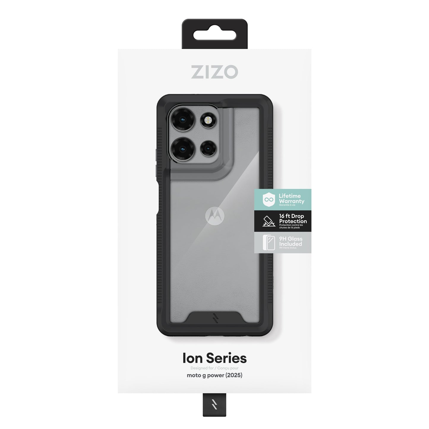 ZIZO ION Series moto g power - 2025 / 2026 Case with Tempered Glass