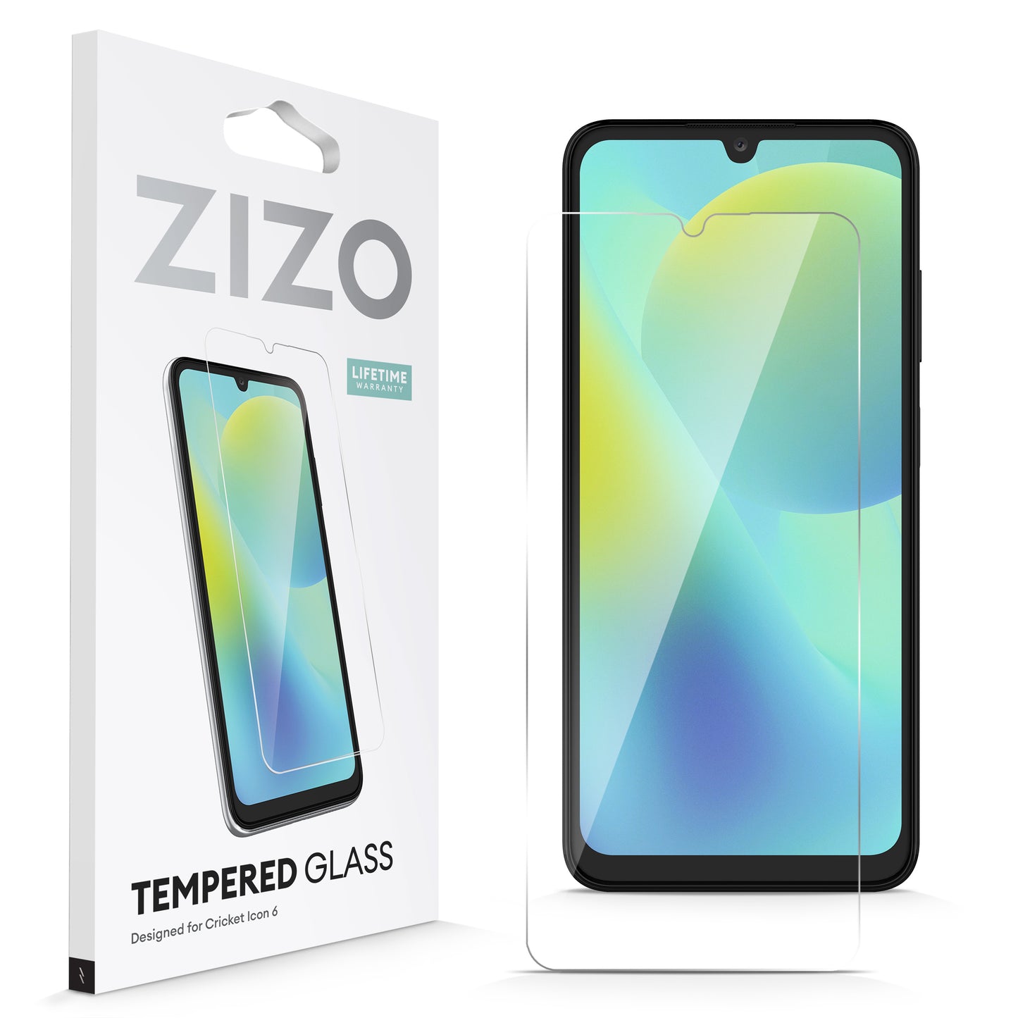 ZIZO TEMPERED GLASS Screen Protector for Cricket Icon 6 - ZIZO Wireless