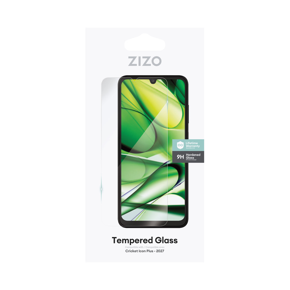 ZIZO TEMPERED GLASS Screen Protector for Cricket Icon Plus 2027