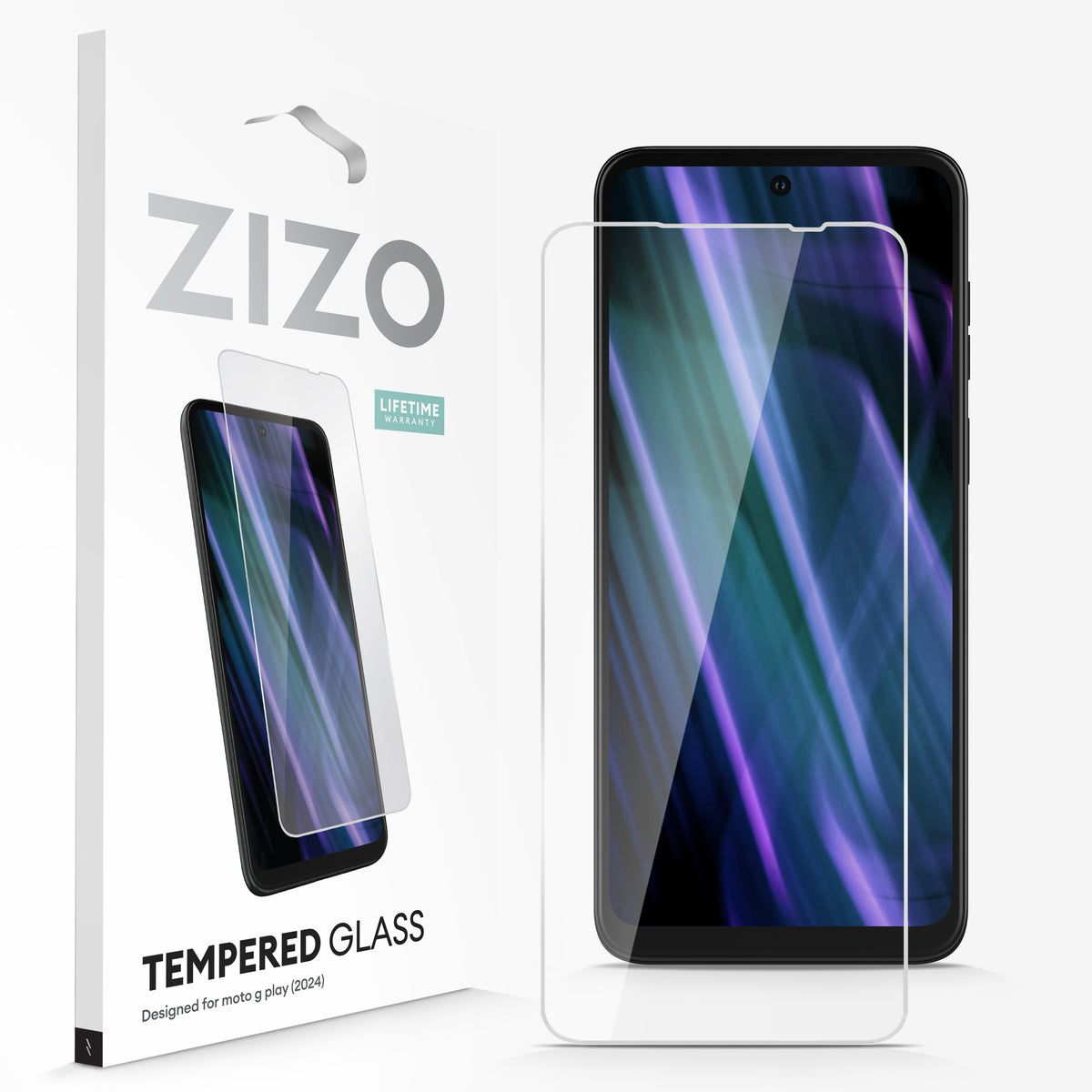 ZIZO TEMPERED GLASS Screen Protector for moto g Play (2024) - ZIZO Wireless