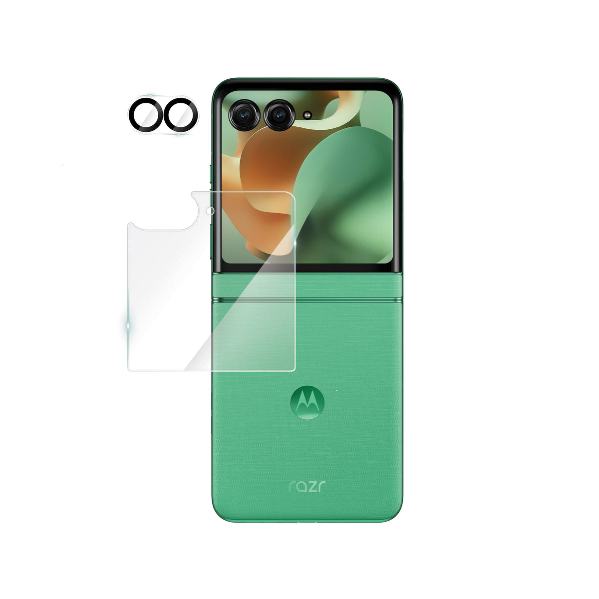 ZIZO TEMPERED GLASS Screen Protector with Camera Lens Protector for motorola razr - 2025/2026