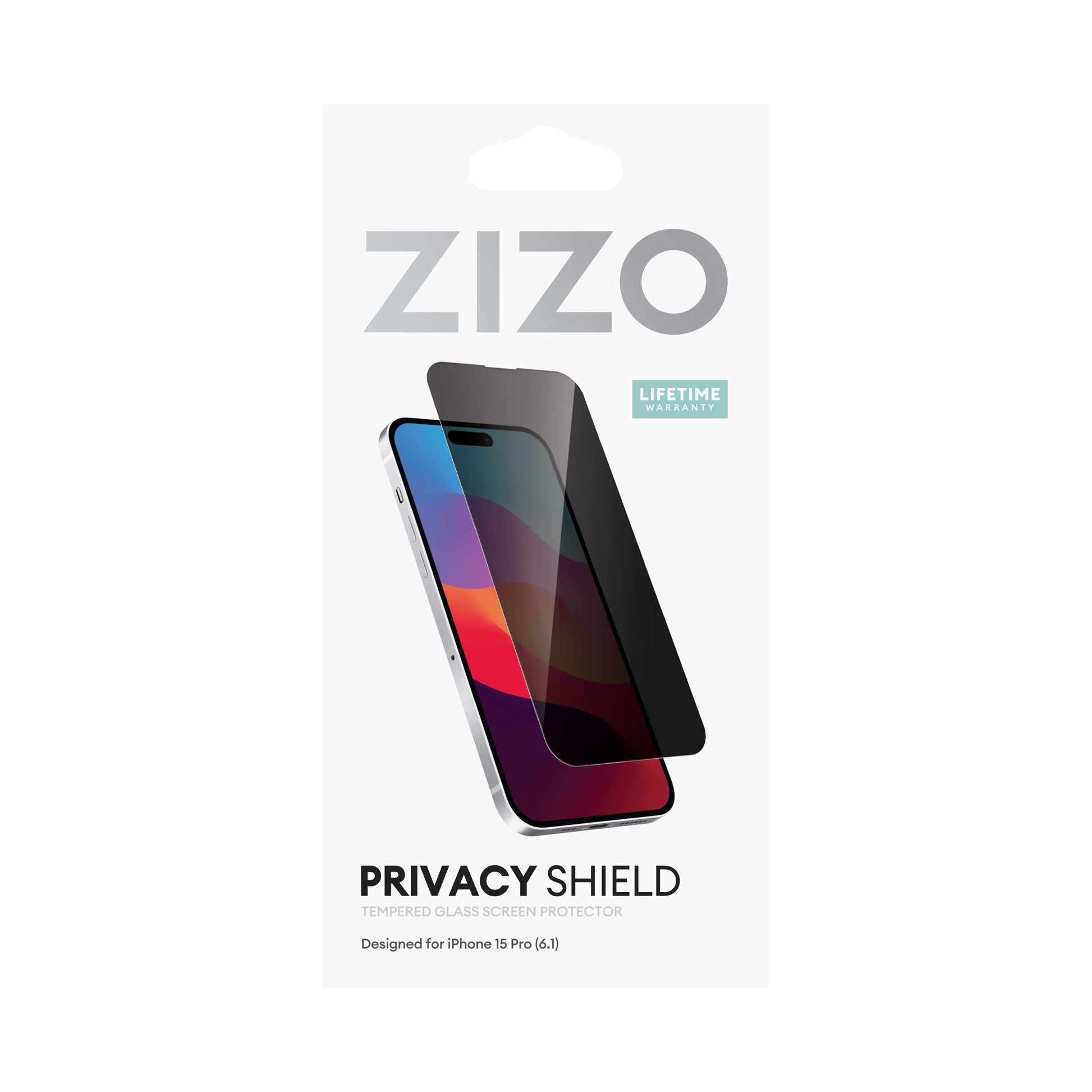 ZIZO PRIVACY Tempered Glass Screen Protector for iPhone 15 Pro - ZIZO Wireless