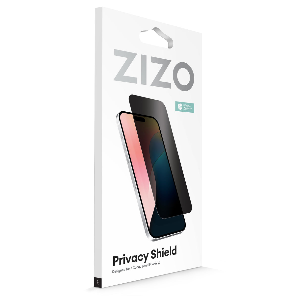 ZIZO PRIVACY Tempered Glass Screen Protector for iPhone 16 - ZIZO Wireless