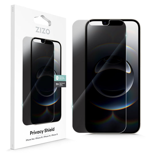 ZIZO PRIVACY Tempered Glass Screen Protector for iPhone 16e/13/14/14 Pro
