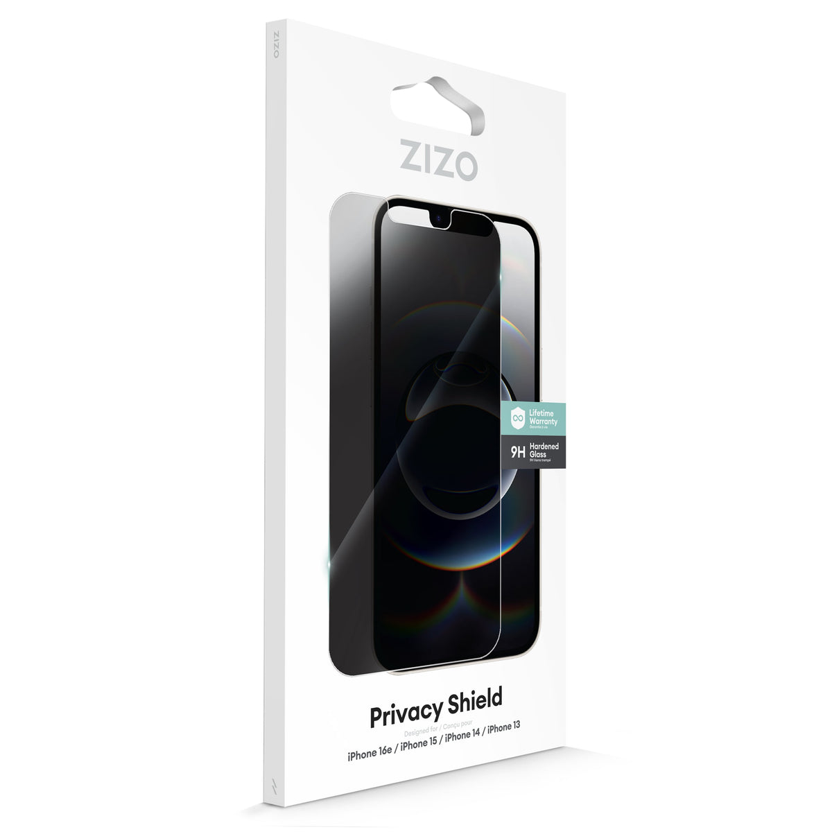 ZIZO PRIVACY Tempered Glass Screen Protector for iPhone 16e/13/14/14 Pro