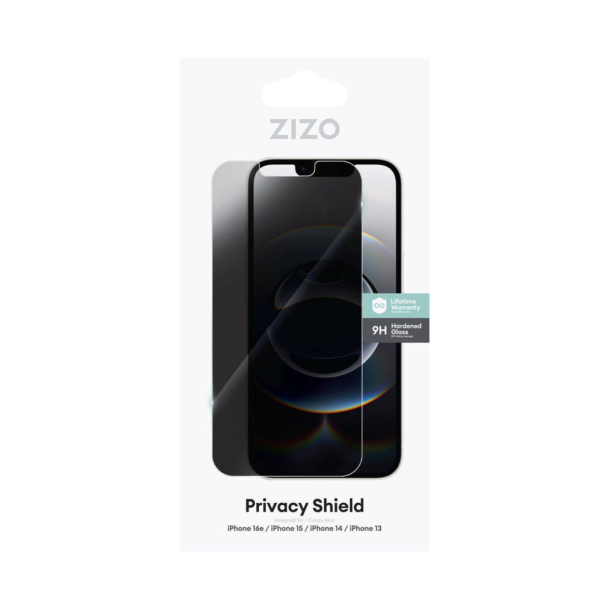 ZIZO PRIVACY Tempered Glass Screen Protector for iPhone 16e/13/14/14 Pro