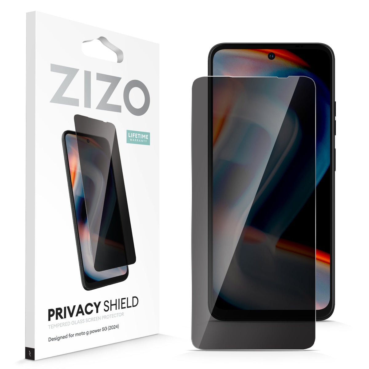 ZIZO PRIVACY Tempered Glass Screen Protector for moto g power 5G (2024) - ZIZO Wireless
