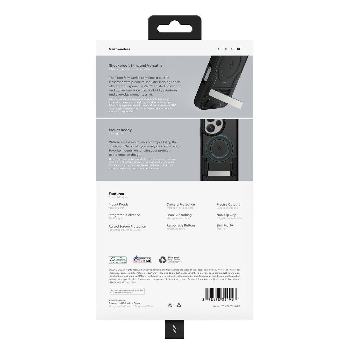 ZIZO TRANSFORM Series Cricket Icon Pro - 2026 Case