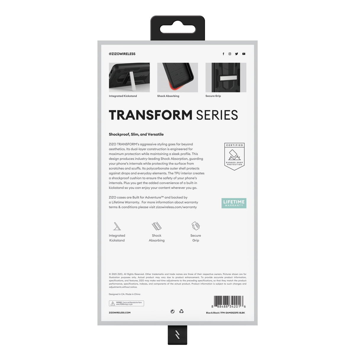 ZIZO TRANSFORM Series Galaxy S23 FE Case - ZIZO Wireless