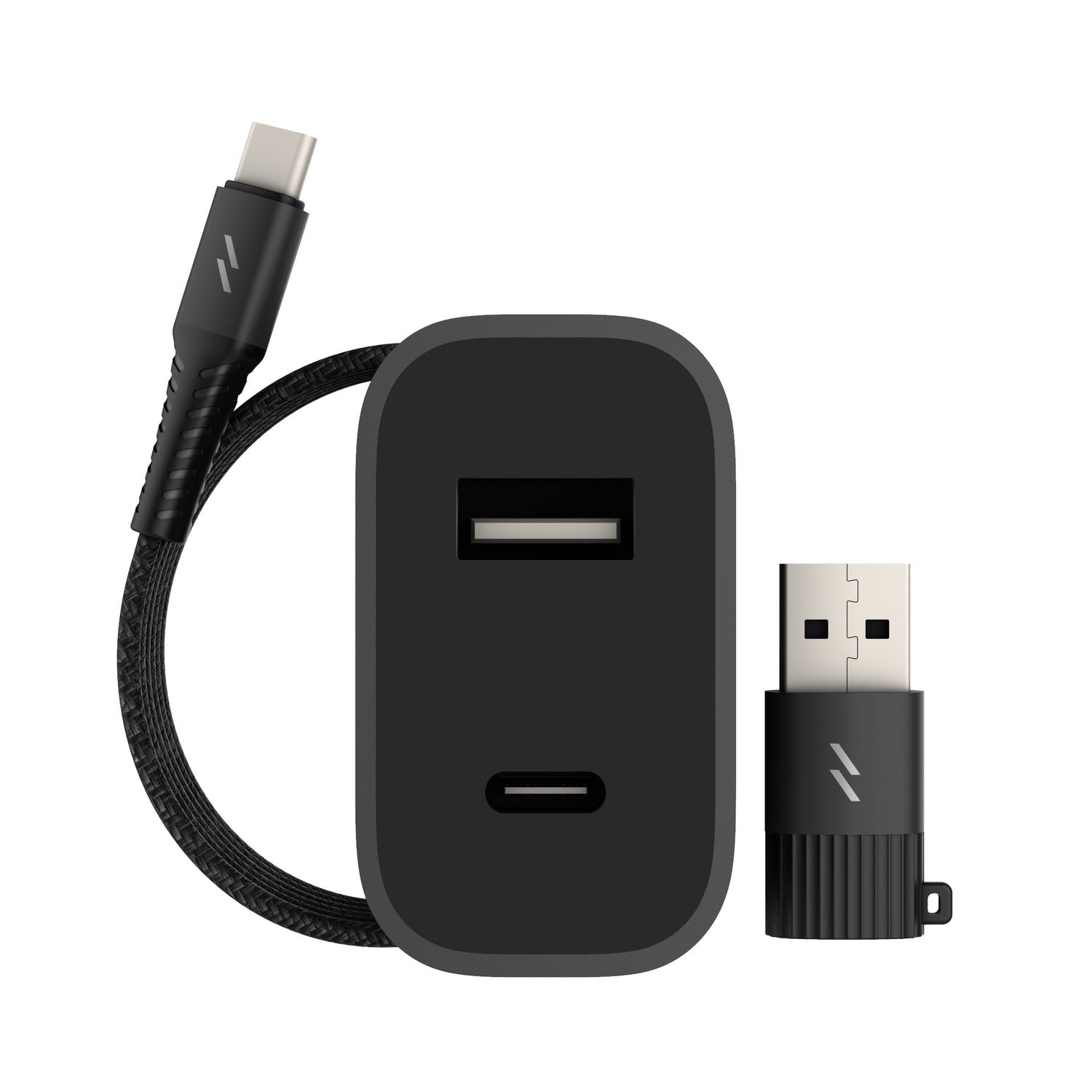 ZIZO PowerVault Bundle Travel Charger + Type C to Lightning Cable + USB to Type C Adapter - ZIZO Wireless