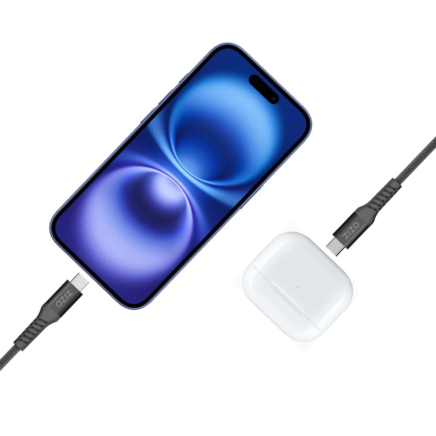 ZIZO PowerVault 5FT Braided Nylon USB-C Cable