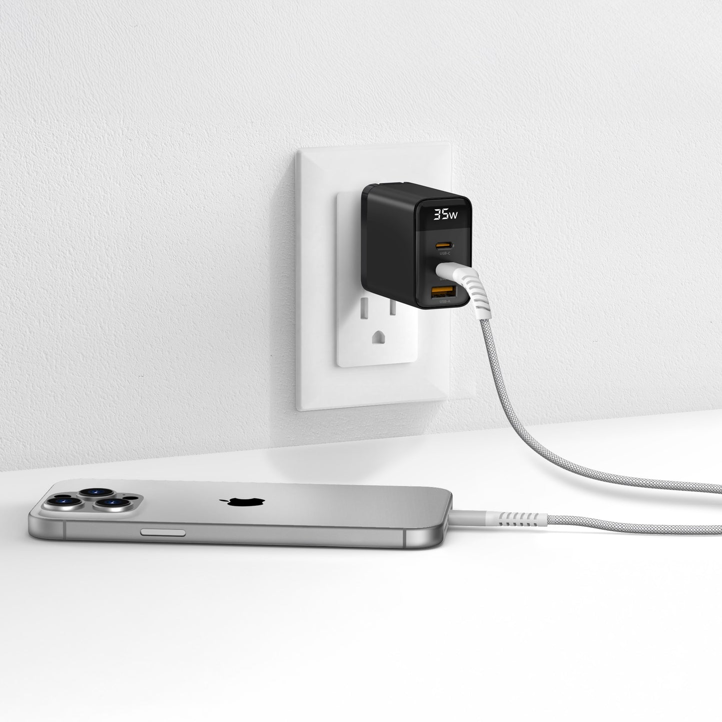 ZIZO PowerVault 5FT Braided Nylon USB-C to Lightning Cable