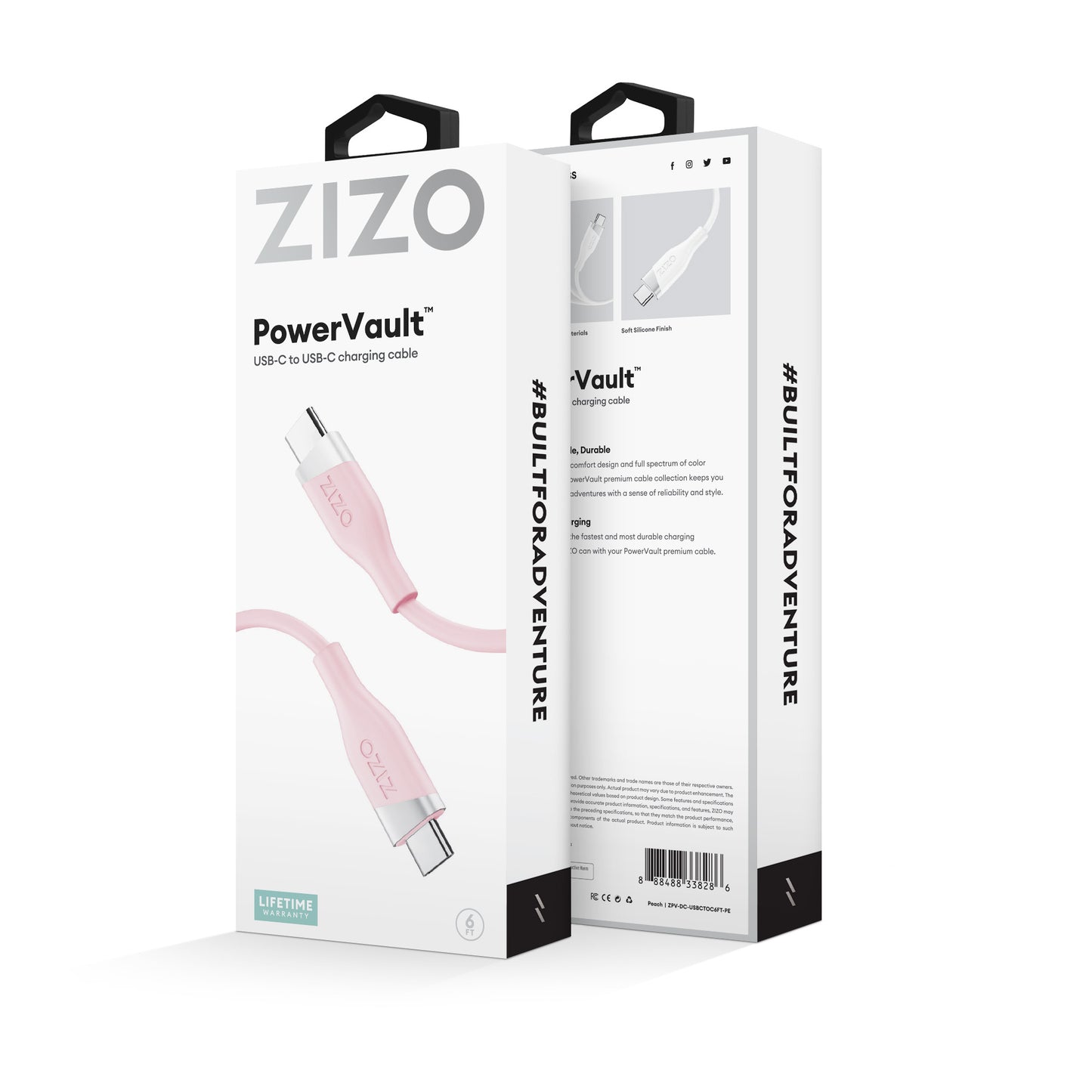 ZIZO PowerVault Cable USB-C to USB-C 6FT