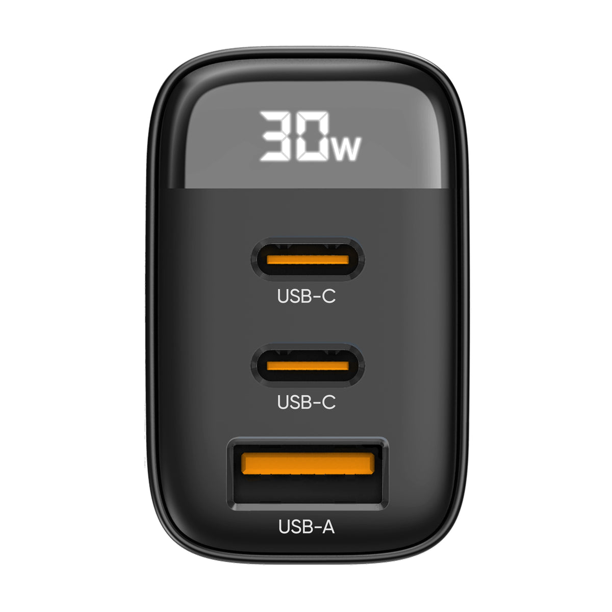 ZIZO PowerVault 30W Dual USB-C + USB-A Wall Charger with Digital Power Display