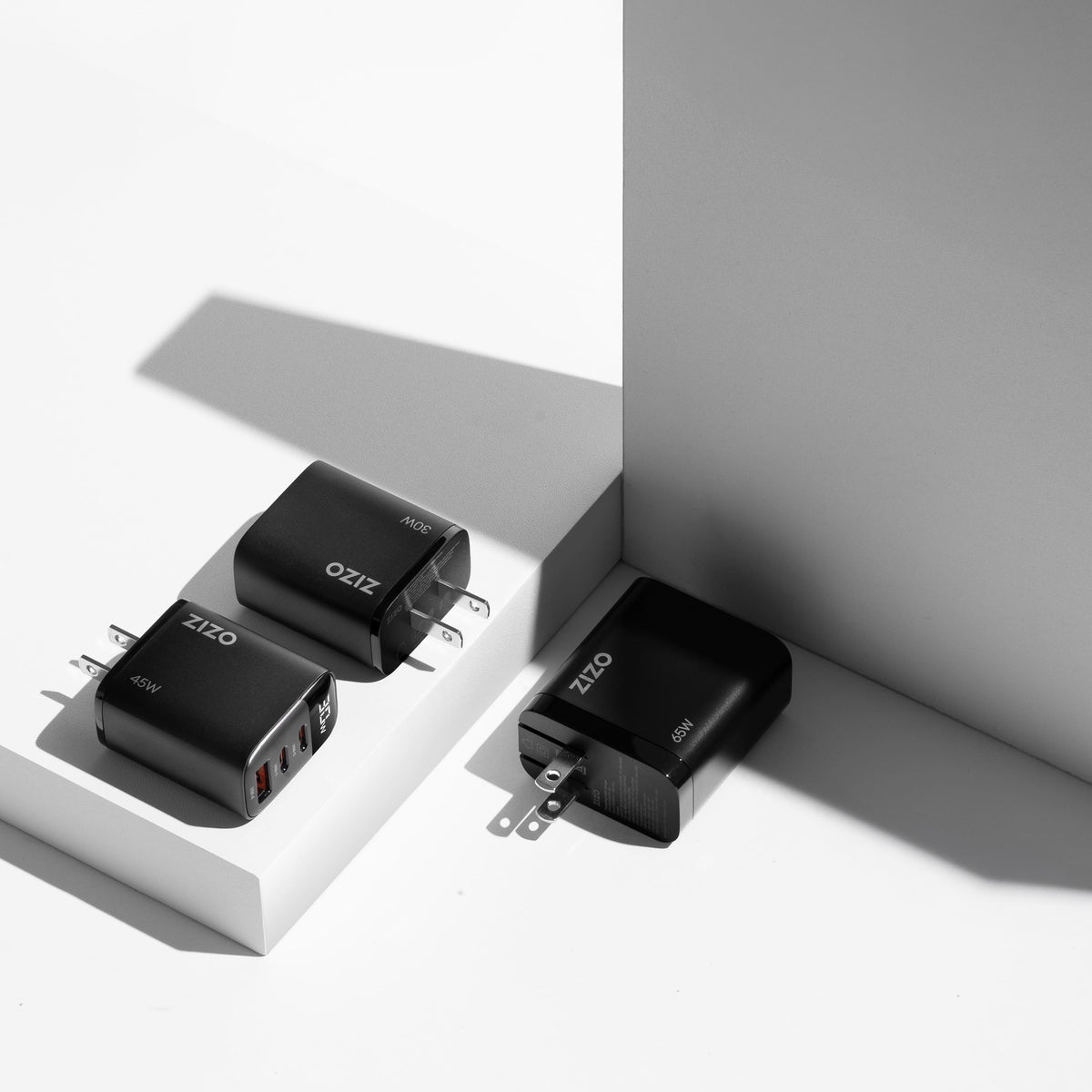 ZIZO PowerVault 65W GaN Dual USB-C + USB-A Wall Charger